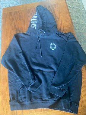 Spitfire Men's Black Graphic Hoodie, Large